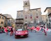 A Ferrari shuttle in Cortona