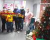 These RC Lens fans played Santa Claus for the children at Beauvais hospital