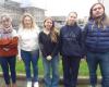 Near Saint-Lô, these students talk about AIDS to other students at their high school