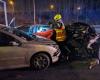 Six cars and a truck involved in a spectacular pileup on the RN7 near Riorges