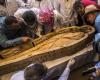 In Luxor, Egypt, a reburied sarcophagus discovered by French teams