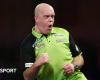 PDC World Darts Championship 2025 results: Michael van Gerwen beats Callan Rydz to set up semi-final against Chris Dobey