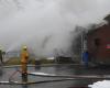 The Sainte-Aurélie community center destroyed on New Year’s Eve