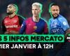 Olmo, Neymar, Tah…the 5 transfer window information from January 1st to midday