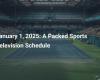 January 1, 2025: A Busy Sports Television Program