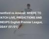 Brentford vs Arsenal: WHERE TO WATCH LIVE, PREDICTIONS AND LINE-UPS English Premier League, TODAY (01/01)