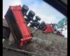 Utica declares snow emergency; dump truck rolls over highway ramp