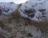 massive landslide near Pointe Dufour