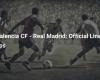 Valencia CF – Real Madrid: The official line-ups