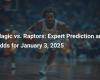 Magic vs Raptors: Expert Prediction and Odds for January 3, 2025