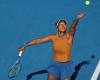 Naomi Osaka in the final of the Auckland tournament, a first in almost three years