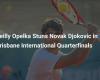 Reilly Opelka creates a surprise in the quarter-finals of the Brisbane International by beating Novak Djokovic