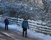 Weather – latest: Amber snow warnings for much of UK with up to 40cm forecast as temperatures fall to -7.4C