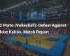 FC Porto (Volleyball): Defeat against Clube Kairós. Match report