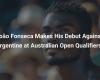 João Fonseca Debuts Against Argentinian at Australian Open Qualifying