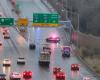 Roads transformed into ice rinks in the central United States