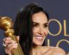 Demi Moore wins the Golden Globe for best actress