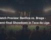 Match Preview: Benfica vs. Braga – Duel of the Semi-finals of the Taca da Liga