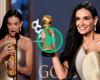 At the Golden Globes, Demi Moore rewarded for “The Substance”, the first prize of her career