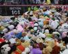 More than 102,000 stuffed animals on the Hershey Bears ice and 45 minutes to collect it all