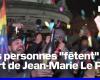 Hundreds of people gathered to “celebrate” the death of Jean-Marie Le Pen at Place de la République in Paris