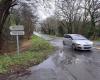 In Morbihan, heavy rainfall leads to flooding on roads