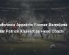 Indonesia appoints former FC Barcelona star Patrick Kluivert as head coach