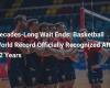 The long wait of several decades ends: the basketball world record officially recognized after 52 years.