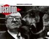 what is hidden behind the photo on the front page of “Libération”