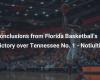 Conclusions from Florida Basketball’s victory against No. 1 Tennessee – Notiulti