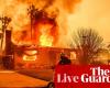 California fires live: five people killed and landmarks threatened as wildfires rage across Los Angeles | Los Angeles