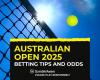 Australian Open 2025 odds: Betting predictions, tips, and offers