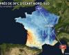 -10°C in Pas-de-Calais and almost 20°C in Corsica: why 30°C difference in France?