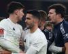 Man Utd’s Harry Maguire allegedly called Kai Havertz a ‘cheating scumbag’ after conceding penalty to Arsenal forward as mass brawl breaks out in FA Cup tie