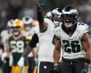 NFL: playoff game between the Eagles and the Packers