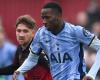 VIDEO: Tamworth defender takes Tottenham’s millionaires for a spin! Spurs duo Timo Werner and Pape Matar Sarr embarrassed by non-league veteran Haydn Hollis during FA Cup tie