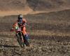 Luciano Benavides winner of the 8th motorcycle stage of the Dakar 2025 ahead of Adrien Van Beveren