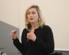 In Libourne, Julie Gayet speaks about feminism in front of high school students, from Olympe de Gouges to the MeToo movement