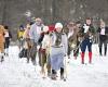 On century-old skis and fresh snow