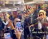 Yes, it’s Bad Bunny singing his new songs in the New York subway