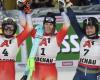 Double for Swiss skiing in Flachau: Camille Rast wins the slalom ahead of Wendy Holdener