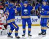 NHL: The Sabers beat the Hurricanes 4-2. Ryan McLeod gets a weird hat trick