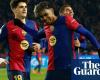 European football: Barcelona hit five but Lyon are humbled in Coupe de France | European club football