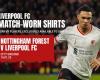 Bid on Liverpool jerseys worn during Tottenham and Nottingham Forest matches