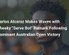 Carlos Alcaraz causes a stir with his playful ‘Serve Bot’ remark after his stunning Australian Open victory