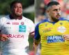 Taufa (Bordeaux) and Akhaladze (Clermont), suspended three and four weeks (Rugby)