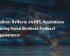 LeBron discusses his NFL aspirations during his appearance on the Kelce brothers podcast