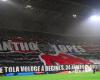 OL supporters pay tribute to Anthony Lopes and Maxence Caqueret