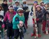 Saint-Maurice-sur-Moselle. Schoolchildren put on skis again for the season