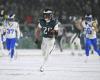 Eagles ride Saquon Barkley heroics, late defensive stand to snowy victory over Rams and NFC title game berth